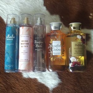 Bath and Body Works full-size body care mix